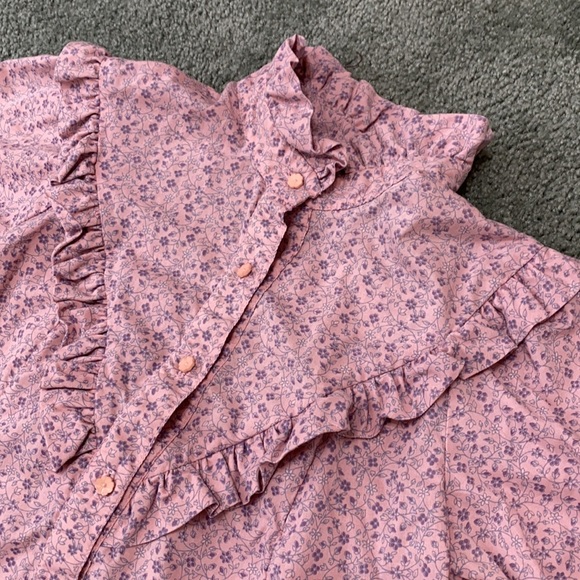 Vintage Cottagecore Prairie Floral ruffle dress - Picture 2 of 10